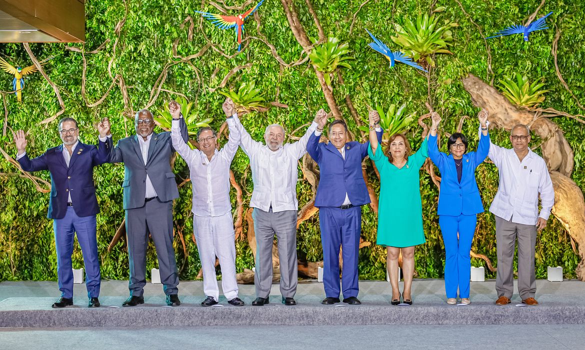 Presidentes de países amazônicos divulgam Declaração de Belém Presidentes de países amazônicos divulgam Declaração de Belém