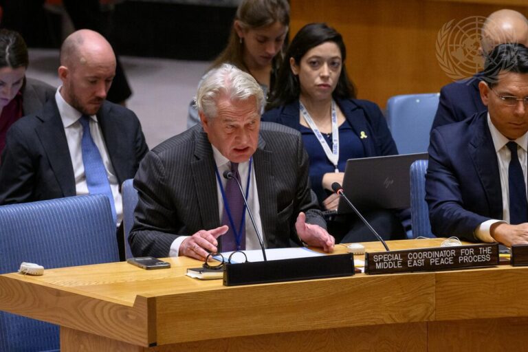 Gaza. Nível de destruição desafia a imaginação, diz coordenador da ONU para o processo de paz