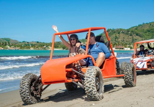 Andando de buggy com o filho?! Jura?